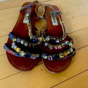Steve Madden sandals rhinestones size 8